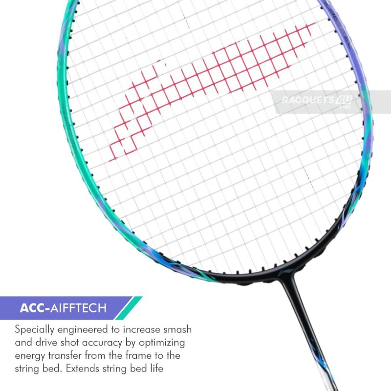 LI-NING Halbertec 7000 Badminton Racquet (Capri Breeze/Twilight Purple, Unstrung)