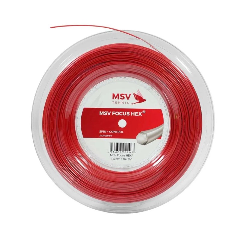 MSV Focus-HEX Tennis Reel (200m) Red