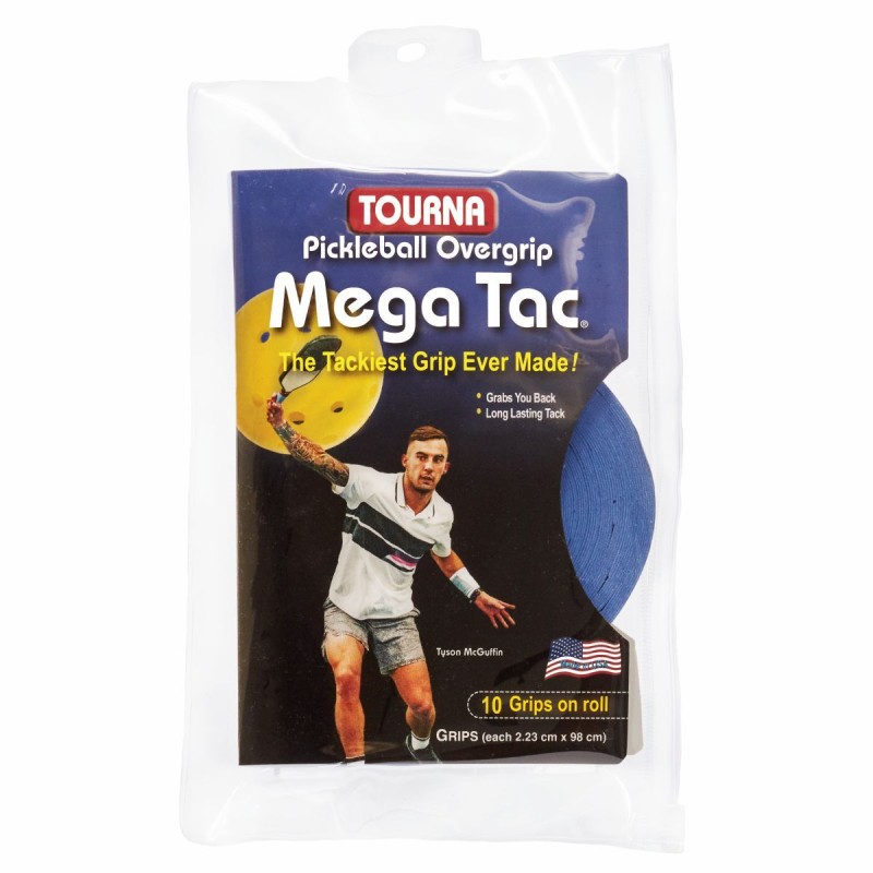 TOURNA Mega Tac Pickleball Overgrip (10 Pack, Blue) TOURNA Mega Tac Pickleball Overgrip (10 Pack, Blue)