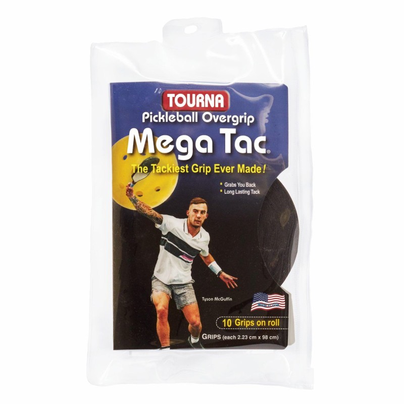 TOURNA Mega Tac Pickleball Overgrip (10 Pack, Black) TOURNA Mega Tac Pickleball Overgrip (10 Pack, Black)