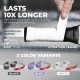 TOURNA Mega Tac Pickleball Overgrip (10 Pack, White)