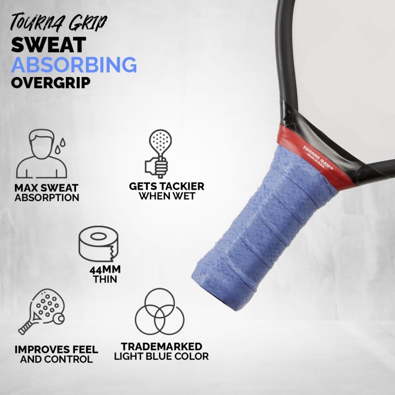TOURNA Pickleball Grip (10 Pack, Blue) TOURNA Pickleball Grip (10 Pack, Blue)