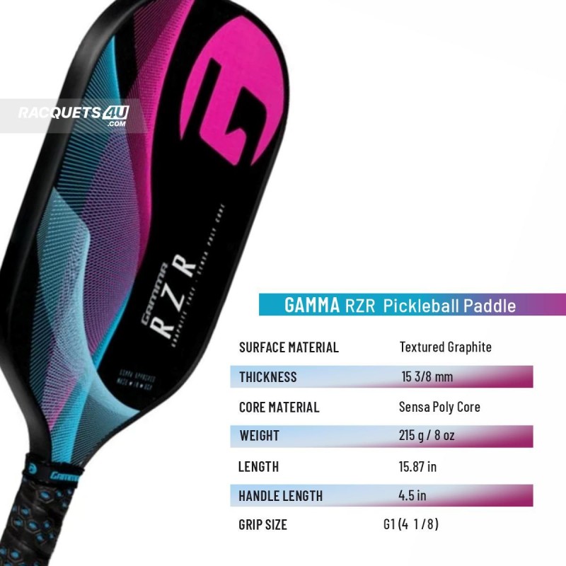 GAMMA RZR Pickleball Paddle GAMMA RZR Pickleball Paddle