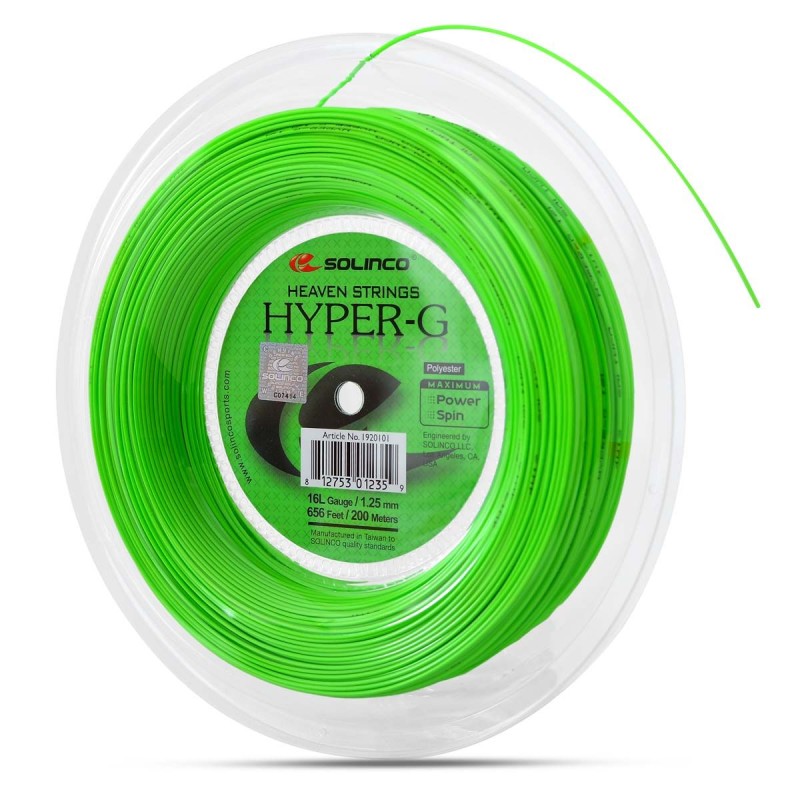 SOLINCO Hyper-G Tennis String Reel (16L / 1.25mm, 200m) SOLINCO Hyper-G Tennis String Reel (16L / 1.25mm, 200m)
