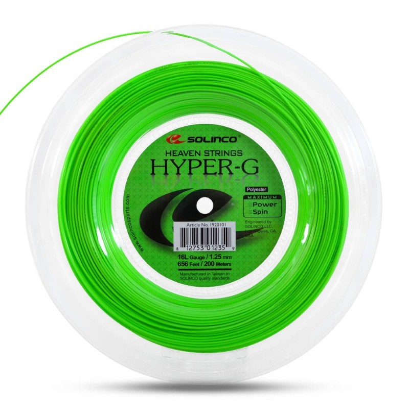 SOLINCO Hyper-G Tennis String Reel (16L / 1.25mm, 200m) SOLINCO Hyper-G Tennis String Reel (16L / 1.25mm, 200m)