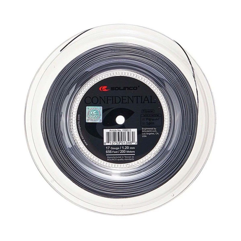 SOLINCO Confidential Tennis String Reel (17 / 1.20mm, 200 m) SOLINCO Confidential Tennis String Reel (17 / 1.20mm, 200 m)