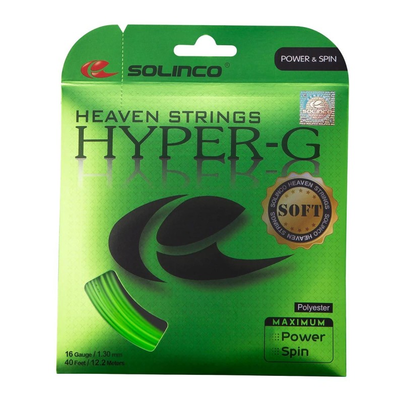 SOLINCO Hyper-G Soft Tennis String Set (Cut from Reel, 16/ 1.30mm) SOLINCO Hyper-G Soft Tennis String Set (Cut from Reel, 16/ 1.30mm)