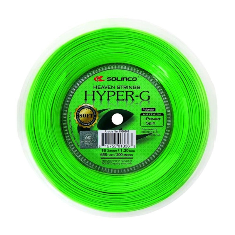 SOLINCO Hyper G Soft Tennis String Reel (16/1.30mm, 200 m) SOLINCO Hyper G Soft Tennis String Reel (16/1.30mm, 200 m)