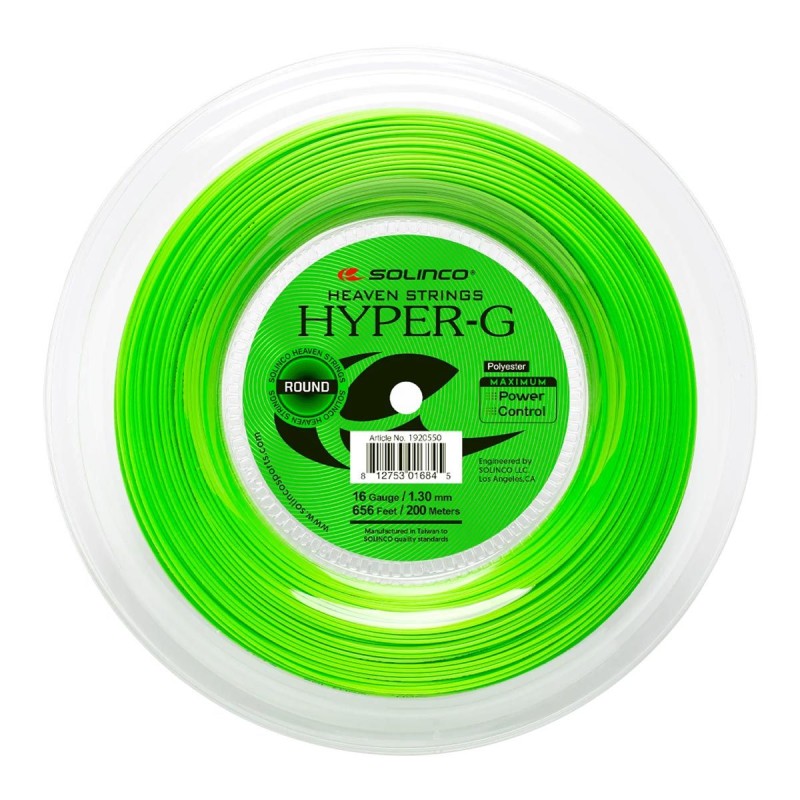 SOLINCO Hyper-G Round Tennis String Reel (16/1.30mm, 200 m) SOLINCO Hyper-G Round Tennis String Reel (16/1.30mm, 200 m)