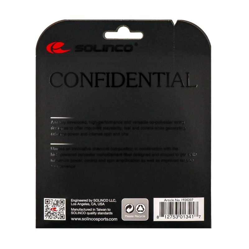 SOLINCO Confidential Tennis String Set (17 / 1.20mm) SOLINCO Confidential Tennis String Set (17 / 1.20mm)