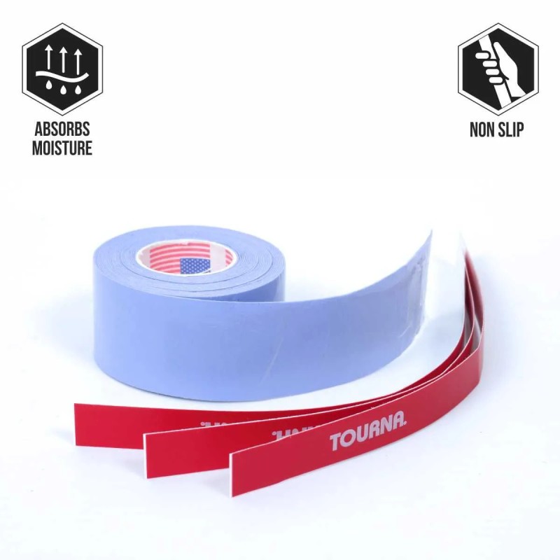 TOURNA Tac Overgrip Grip XL (3 Grips on roll, Blue) TOURNA Tac Overgrip Grip XL (3 Grips on roll, Blue)