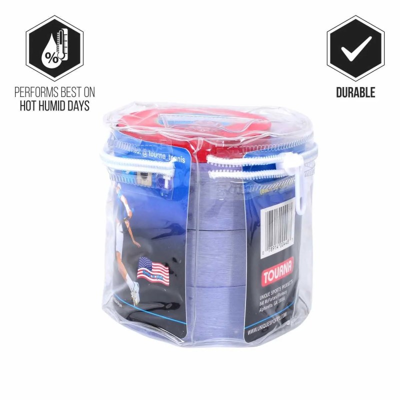 TOURNA Overgrip XL (30 Grips, Blue)