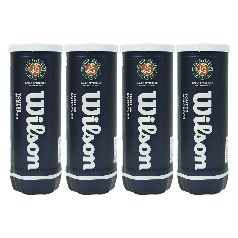 WILSON Roland Garros All Court Tennis Ball Dozen (12 Balls)