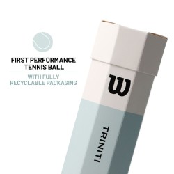 WILSON Triniti All Court Tennis Ball Can (3 Balls) WILSON Triniti All Court Tennis Ball Can (3 Balls)