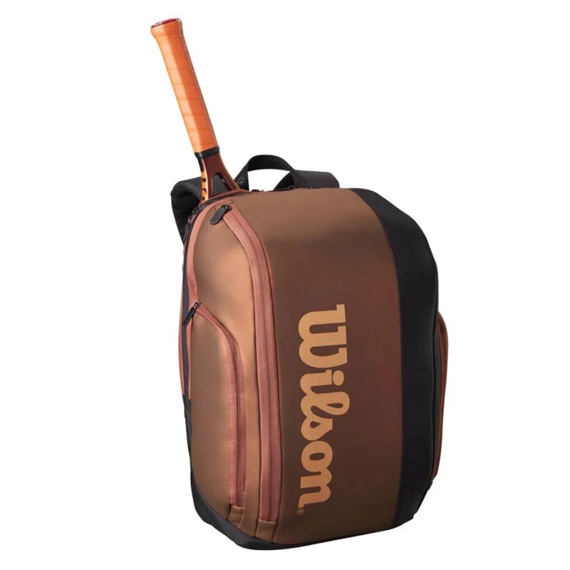 WILSON Pro Staff V14 Super Tour Backpack (Black/Brown) WILSON Pro Staff V14 Super Tour Backpack (Black/Brown)