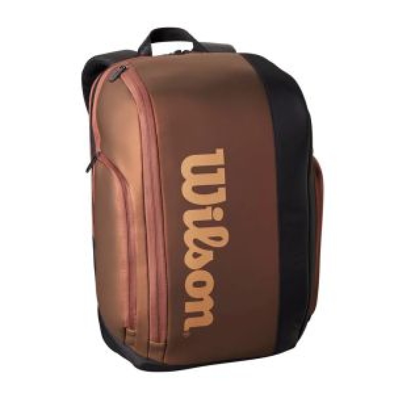 WILSON Pro Staff V14 Super Tour Backpack (Black/Brown) WILSON Pro Staff V14 Super Tour Backpack (Black/Brown)