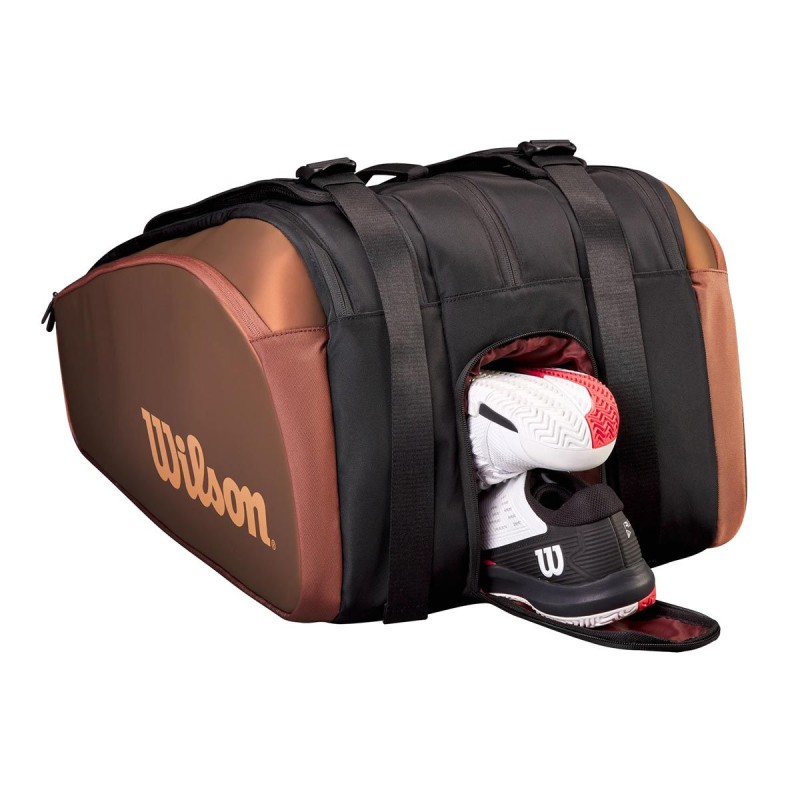 WILSON Pro Staff V14 Super Tour 15R Kitbag (Black/Brown)