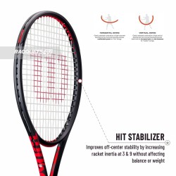WILSON Clash 100 V3 Tennis Racquet (295g, Unstrung)