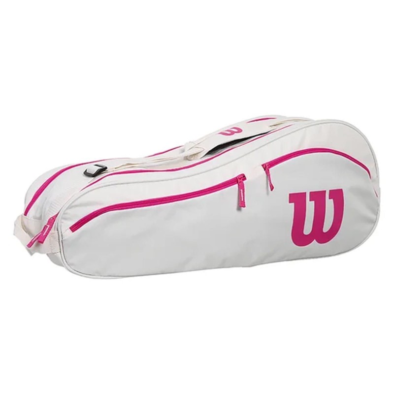 Wilson Advantage 6R Tennis Kit Bag (White/Pink)