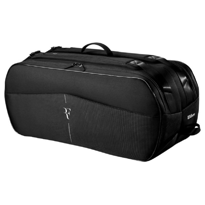 Wilson RF Tournament 9R Tennis Kit Bag (Black) Wilson RF Tournament 9R Tennis Kit Bag (Black)