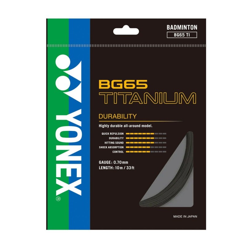 YONEX BG 65 Titanium Badminton String YONEX BG 65 Titanium Badminton String