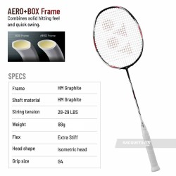 YONEX Duora Z Strike Badminton Racquet (Black/White, Unstrung) YONEX Duora Z Strike Badminton Racquet (Black/White, Unstrung)