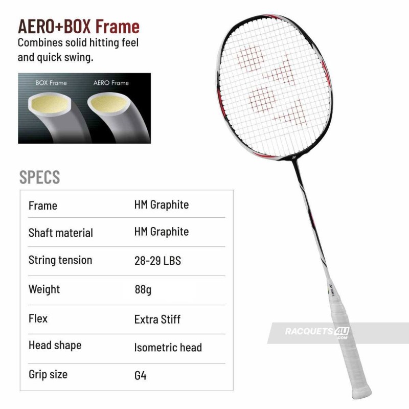 YONEX Duora Z Strike Badminton Racquet (Black/White, Unstrung) YONEX Duora Z Strike Badminton Racquet (Black/White, Unstrung)