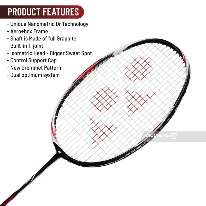YONEX Duora Z Strike Badminton Racquet (Black/White, Unstrung) YONEX Duora Z Strike Badminton Racquet (Black/White, Unstrung)