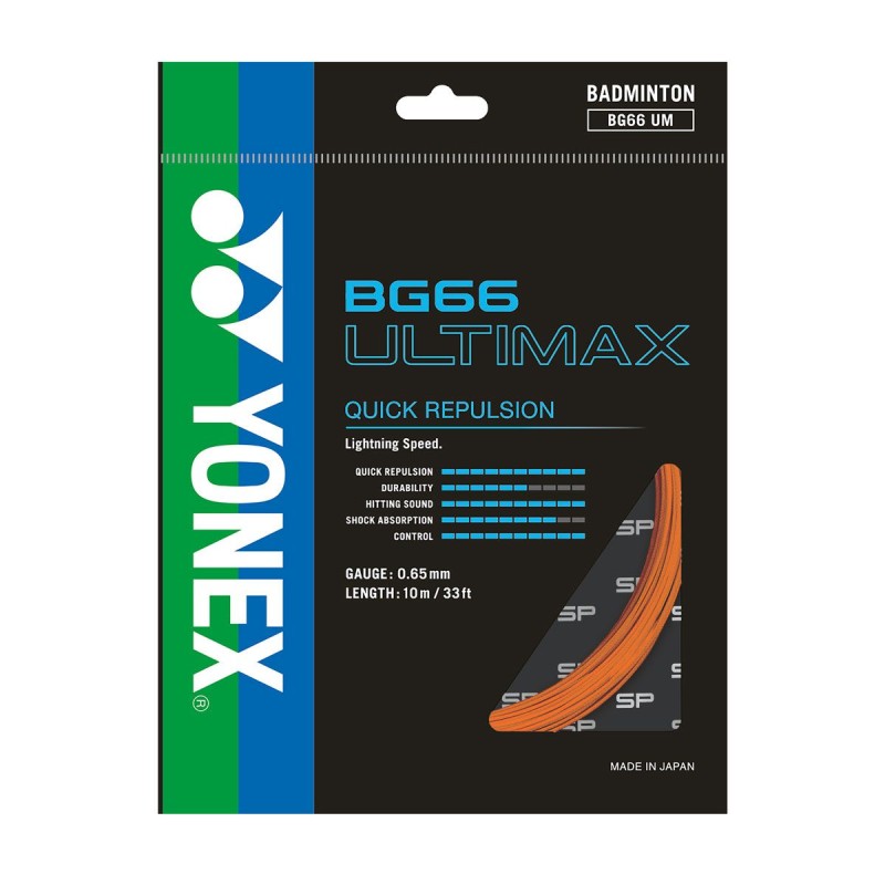 YONEX BG 66 Ultimax Badminton String YONEX BG 66 Ultimax Badminton String