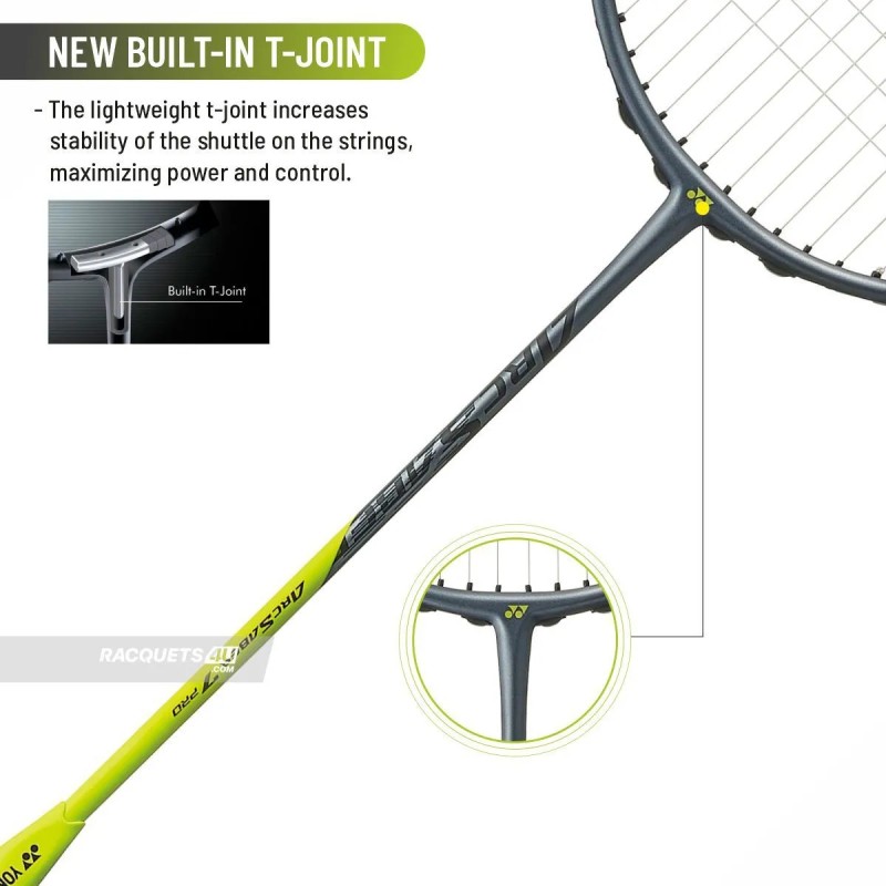 YONEX Arcsaber 7 Pro Badminton Racquet (Grey/Yellow, Unstrung) YONEX Arcsaber 7 Pro Badminton Racquet (Grey/Yellow, Unstrung)