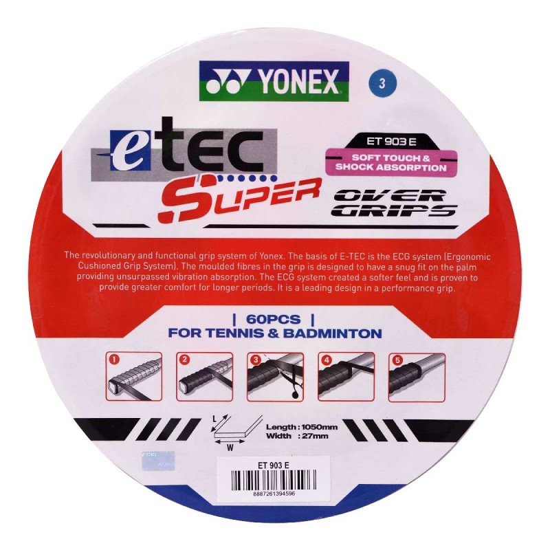 YONEX ET-903 ES Badminton Grip (60 Pcs) Box