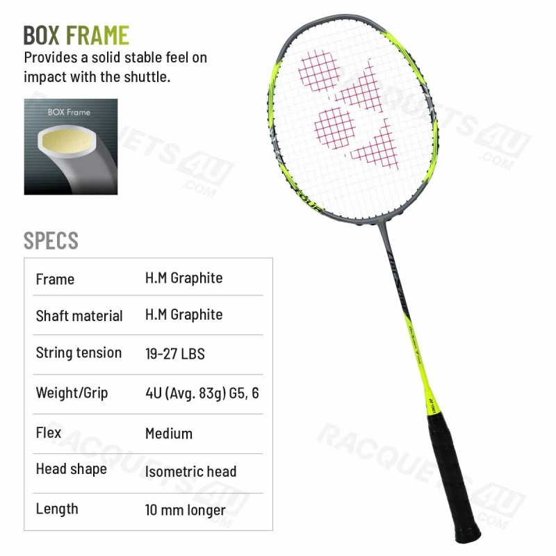 YONEX Arcsaber 7 Tour Badminton Racquet (Grey Yellow, Unstrung) YONEX Arcsaber 7 Tour Badminton Racquet (Grey Yellow, Unstrung)