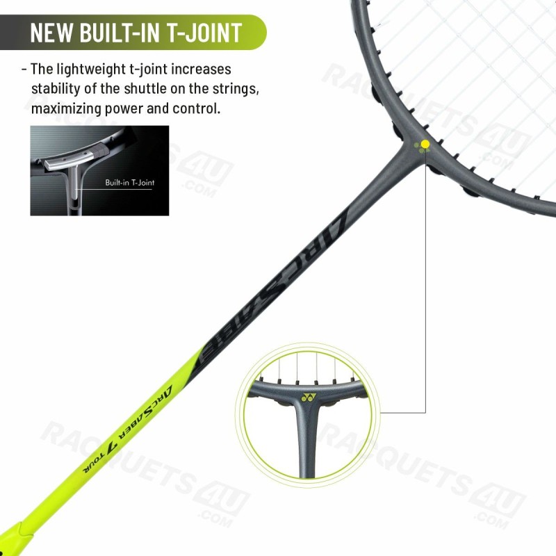YONEX Arcsaber 7 Tour Badminton Racquet (Grey Yellow, Unstrung) YONEX Arcsaber 7 Tour Badminton Racquet (Grey Yellow, Unstrung)