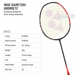 YONEX Astrox 77 Play Badminton Racquet (Strung, High Orange) YONEX Astrox 77 Play Badminton Racquet (Strung, High Orange)