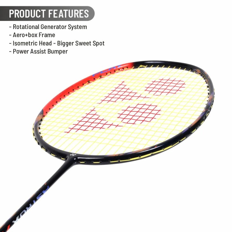 YONEX Astrox 77 Play Badminton Racquet (Strung, High Orange) YONEX Astrox 77 Play Badminton Racquet (Strung, High Orange)