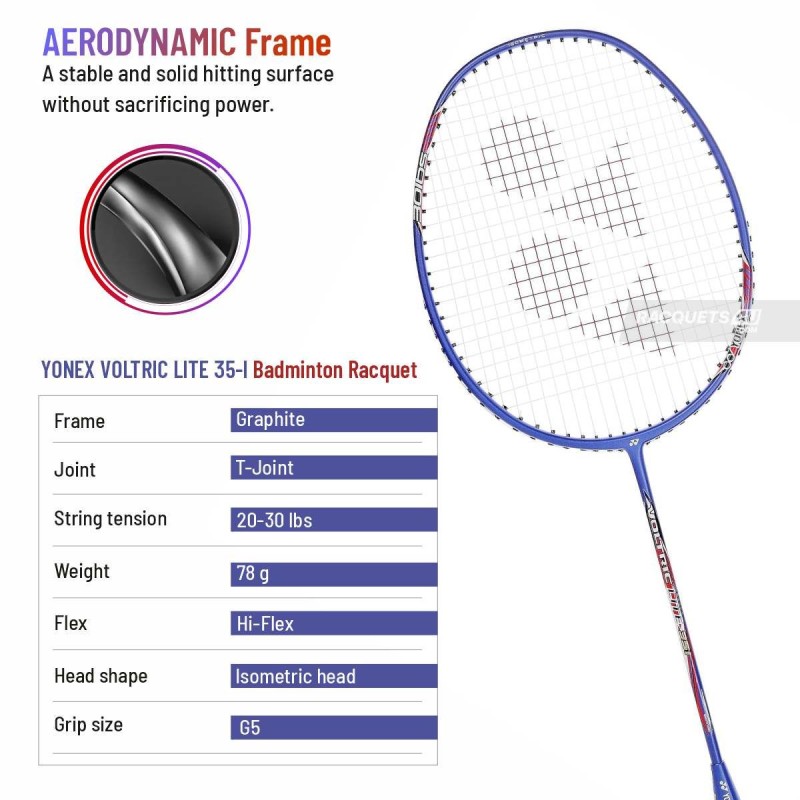 YONEX Voltric Lite 35I Badminton Racquet (Strung, Blue) YONEX Voltric Lite 35I Badminton Racquet (Strung, Blue)