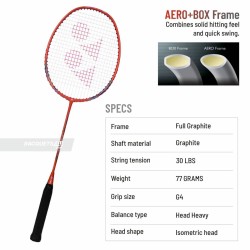 Yonex Nanoray 72 Light Badminton Racquet (Strung, Orange) Yonex Nanoray 72 Light Badminton Racquet (Strung, Orange)