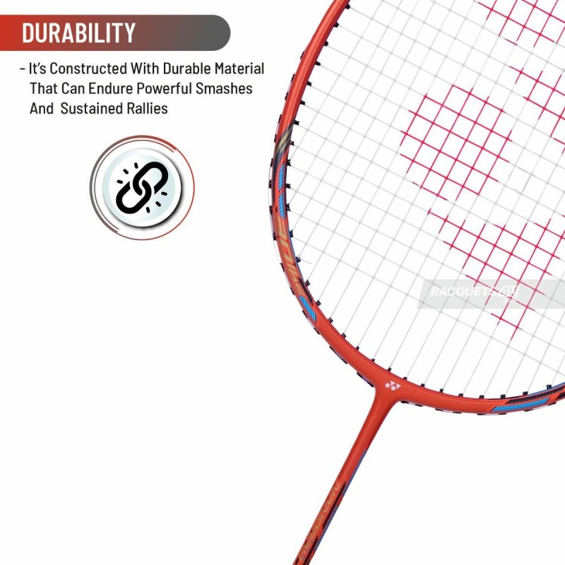 Yonex Nanoray 72 Light Badminton Racquet (Strung, Orange)