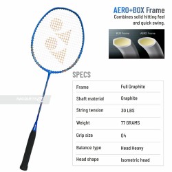 Yonex Nanoray 72 Light Badminton Racquet (Strung, Blue) Yonex Nanoray 72 Light Badminton Racquet (Strung, Blue)