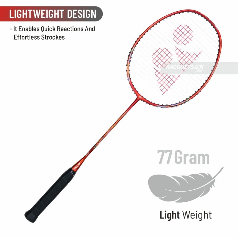 Yonex Nanoray 72 Light Badminton Racquet (Strung, Red) Yonex Nanoray 72 Light Badminton Racquet (Strung, Red)