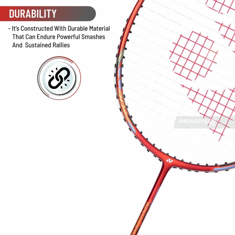 Yonex Nanoray 72 Light Badminton Racquet (Strung, Red) Yonex Nanoray 72 Light Badminton Racquet (Strung, Red)