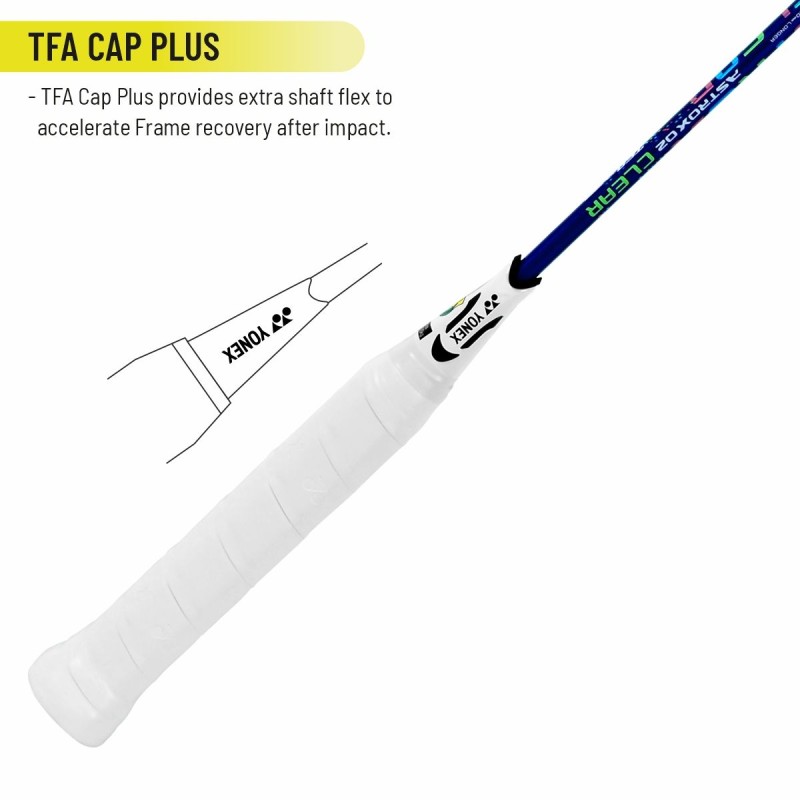 YONEX Astrox 02 Clear Badminton Racquet (Strung, Blue) YONEX Astrox 02 Clear Badminton Racquet (Strung, Blue)