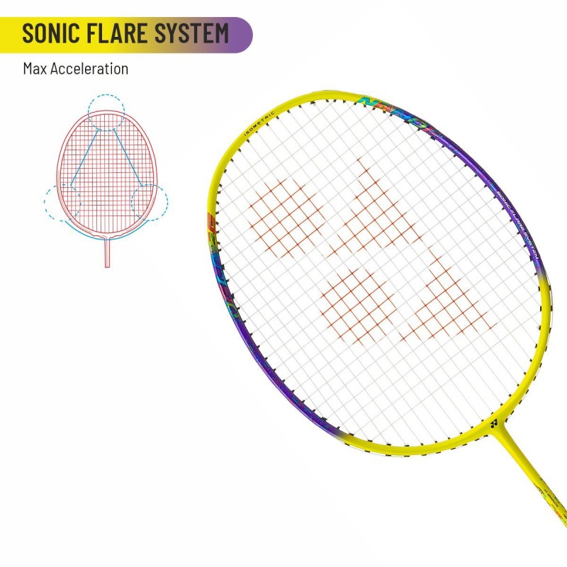 YONEX Nanoflare 002 Clear Badminton Racquet (G5 Strung, Yellow) YONEX Nanoflare 002 Clear Badminton Racquet (G5 Strung, Yellow)