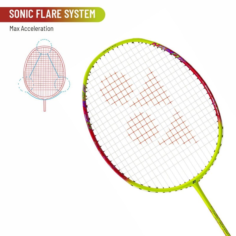 YONEX Nanoflare 002 Ability Badminton Racquet (Strung, Lime) YONEX Nanoflare 002 Ability Badminton Racquet (Strung, Lime)