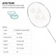 YONEX Nanoflare Nextage Badminton Racquet (Strung, White/Grey) YONEX Nanoflare Nextage Badminton Racquet (Strung, White/Grey)