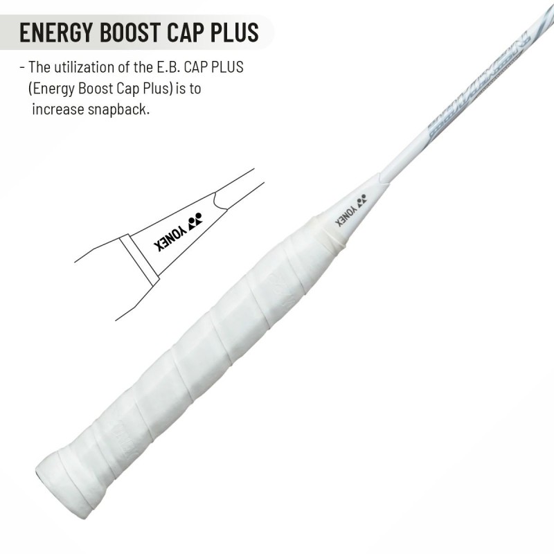 YONEX Nanoflare Nextage Badminton Racquet (Strung, White/Grey) YONEX Nanoflare Nextage Badminton Racquet (Strung, White/Grey)