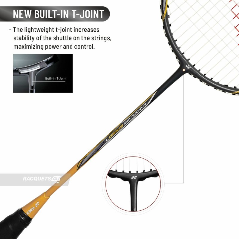 YONEX Nanoflare Speed 7 Badminton Racquet (Strung, Grey/Yellow) YONEX Nanoflare Speed 7 Badminton Racquet (Strung, Grey/Yellow)