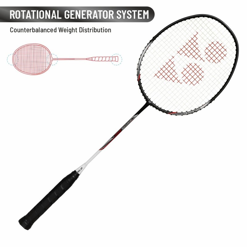 YONEX Nanoflare Speed 7 Badminton Racquet (Strung, Black/White) YONEX Nanoflare Speed 7 Badminton Racquet (Strung, Black/White)