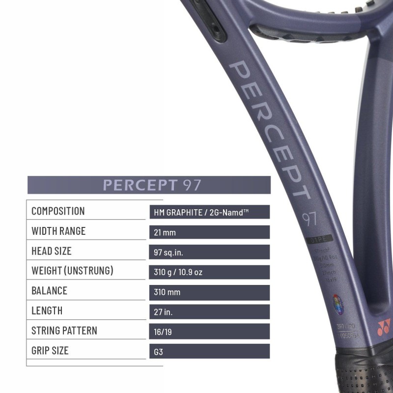 YONEX Percept 97 2025 Tennis Racquet (Midnight Navy, Unstrung 310g) YONEX Percept 97 2025 Tennis Racquet (Midnight Navy, Unstrung 310g)