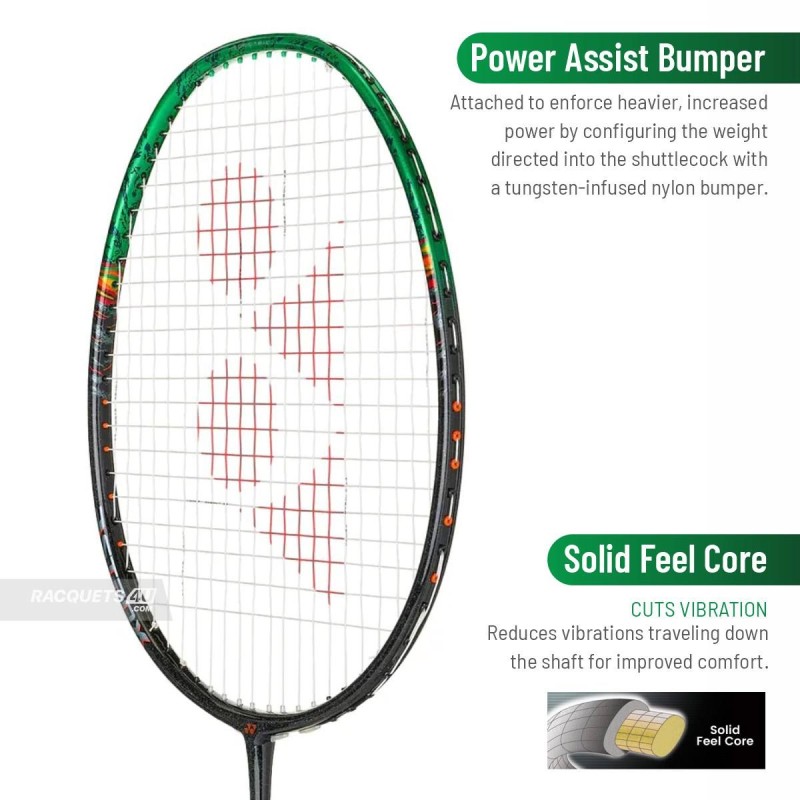 YONEX Astrox 99 Pro Badminton Racquet (Unstrung, Black/Green)